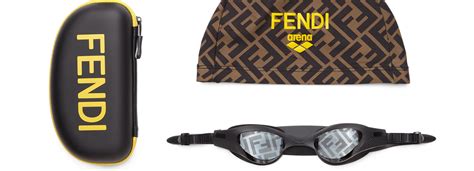 Fendi x Arena, l’edizione limitata di cuffia e occhialini da nuoto